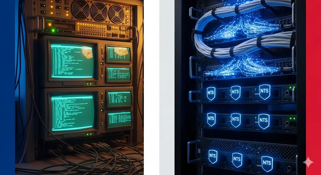 &Eacute;volution de l'infrastructure NTP : des serveurs historiques aux racks modernes NTS s&eacute;curis&eacute;s