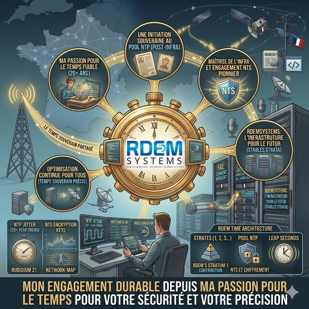 RDEM Systems NTP Infrastructure: sovereign, precise and NTS-secured time